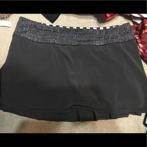 Lululemon Pace Setter Skirt Black 8